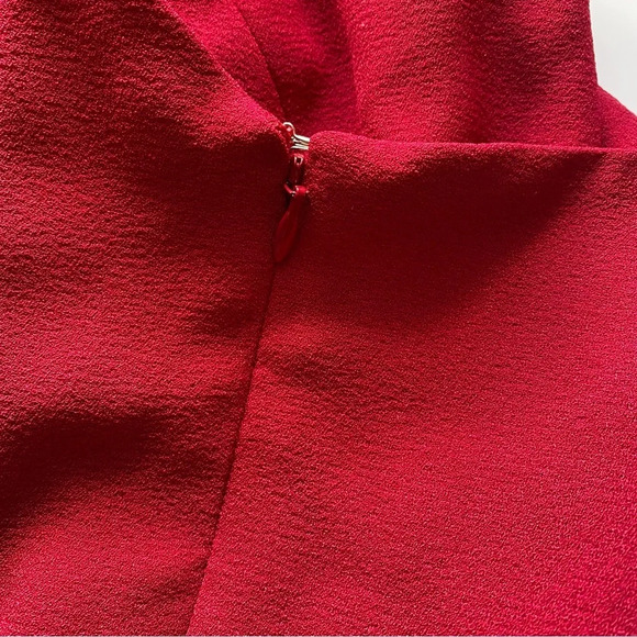 Dress the Population Tiffany Midi One Shoulder Bow in Garnet Size XL - Picture 15 of 15